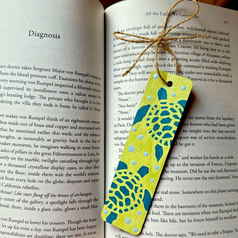 Handpainted Turtle Bookmark